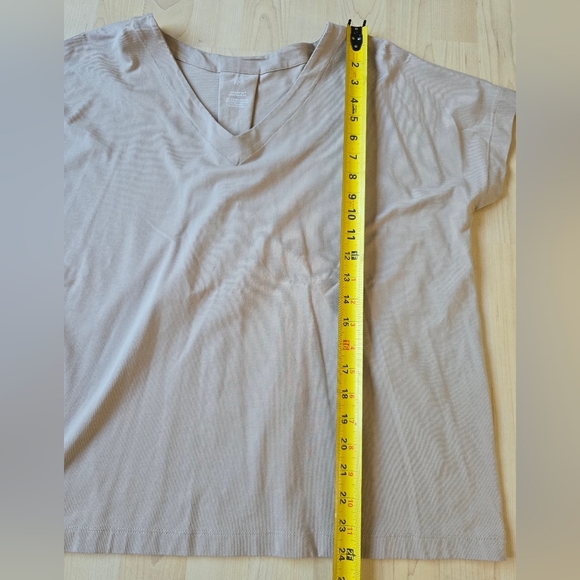J.Jill Luxe Supima Pleat-back Tee Size Large - Picture 6 of 9